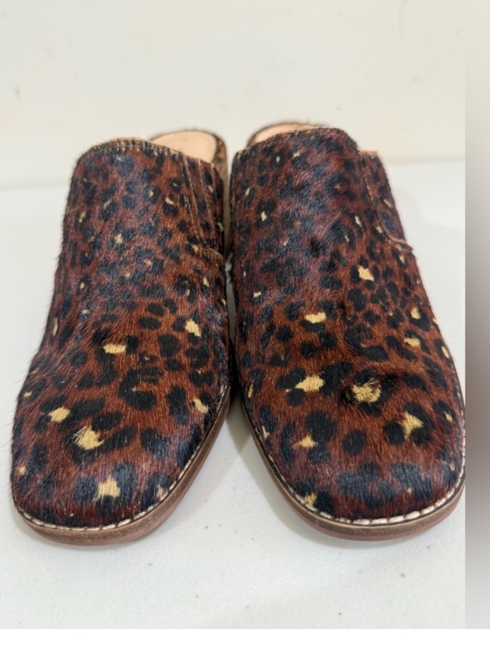 Madewell Leopard-Print Slip-On Mules - Brown and Black